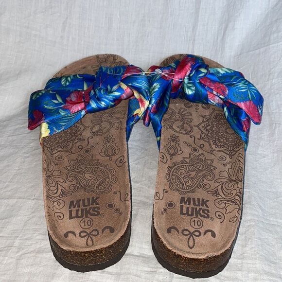 MUK LUK Faun Floral Slip On Sandal- 10 NWOT - Picture 5 of 7
